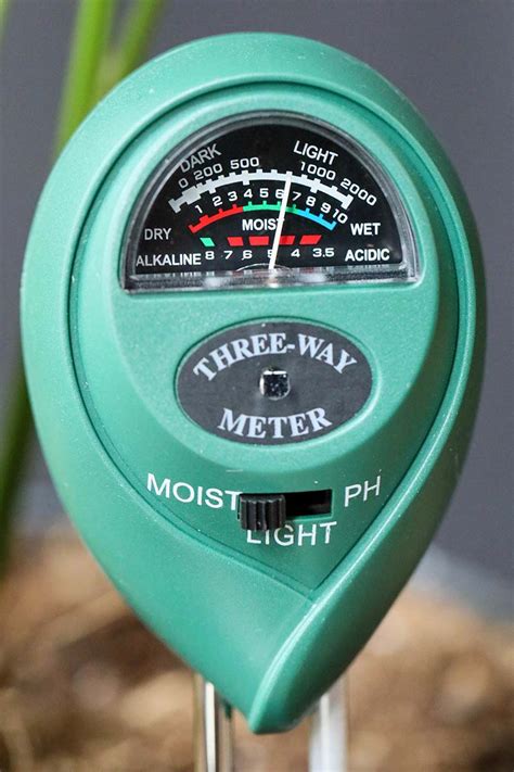 soil moisture meter chart